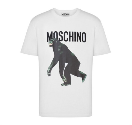 MOSCHINO 모스키노 로고 프린트 티셔츠